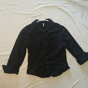 Black button up